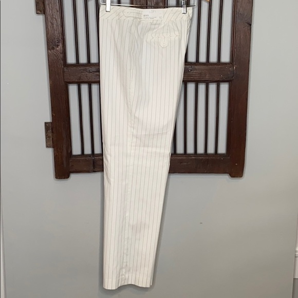 LOFT WHITE PINSTRIPE BLAZER SZ 8 & ANN PANTS 10‎ - Picture 6 of 11